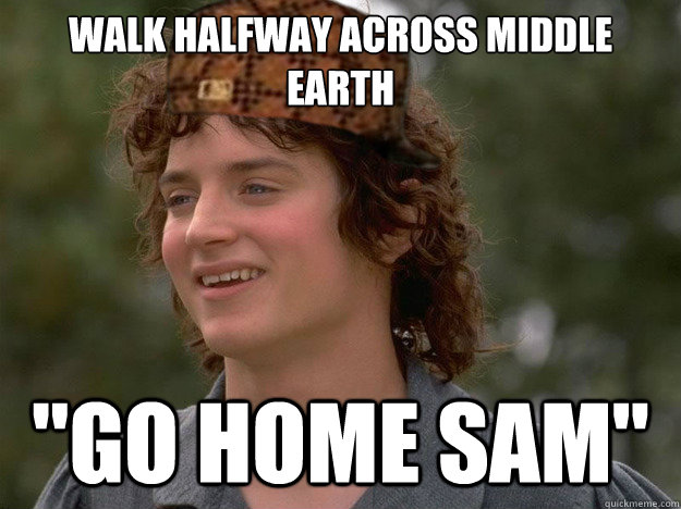 Walk halfway across Middle earth 