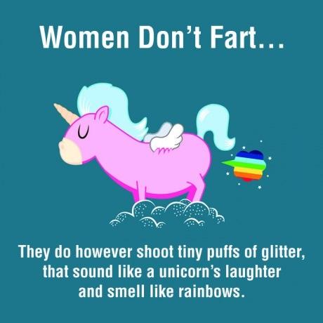 Women don't fart… -   Misc