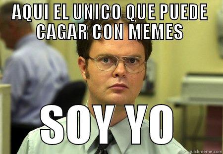 AQUI EL UNICO QUE PUEDE CAGAR CON MEMES SOY YO Schrute