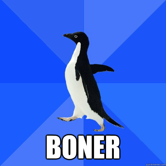  Boner  Socially Awkward Penguin