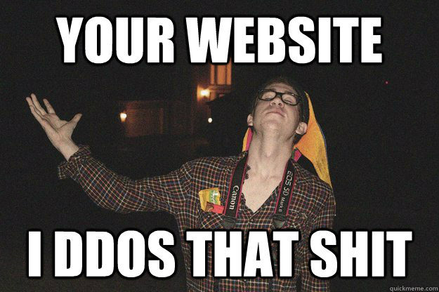 your website i ddos that shit  