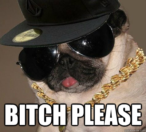  Bitch Please -  Bitch Please  Gangster Pug