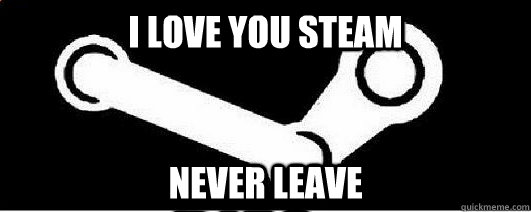I love you Steam Never leave  Good Guy Steam
