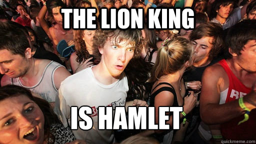 The lion king is hamlet  Sudden Clarity Clarence