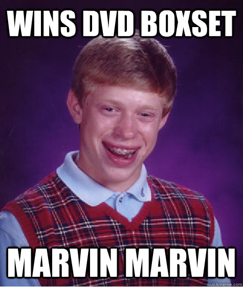 WINS DVD BOXSET MARVIN MARVIN  Bad Luck Brian