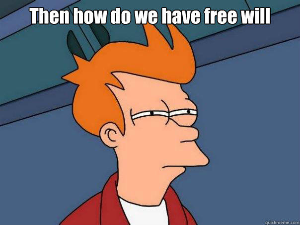 Then how do we have free will   Futurama Fry