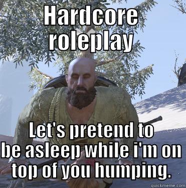 HARDCORE ROLEPLAY LET'S PRETEND TO BE ASLEEP WHILE I'M ON TOP OF YOU HUMPING. Misc