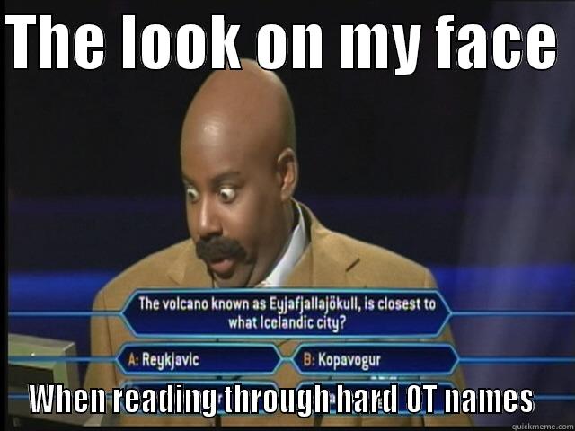 Kenan as Steve Harvey - THE LOOK ON MY FACE  WHEN READING THROUGH HARD OT NAMES  Misc