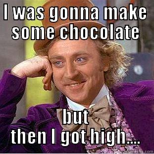 I WAS GONNA MAKE SOME CHOCOLATE BUT THEN I GOT HIGH.... Condescending Wonka