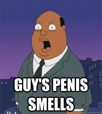 guy's penis smells  