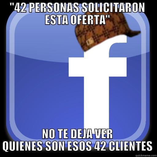 Cuando publicas una oferta en Facebook - 