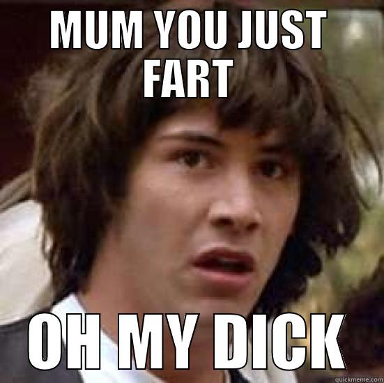 MUM YOU JUST FART OH MY DICK conspiracy keanu