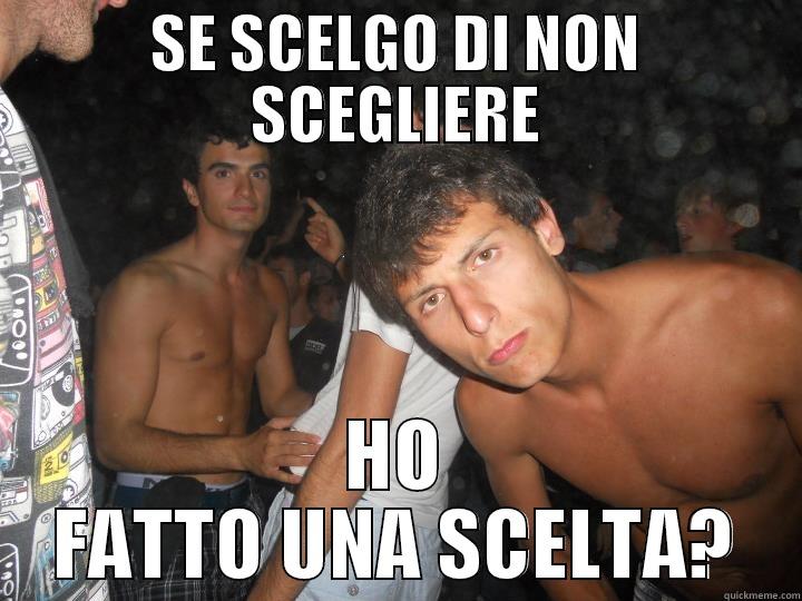 SE SCELGO DI NON SCEGLIERE HO FATTO UNA SCELTA? Misc