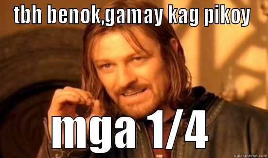 TBH BENOK,GAMAY KAG PIKOY MGA 1/4 Boromir