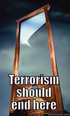  TERRORISM SHOULD END HERE Misc