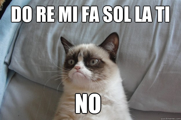 Do re mi fa sol la ti NO  GrumpyCatOL