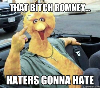 That bitch romney... Haters gonna Hate - That bitch romney... Haters gonna Hate  Big Bird