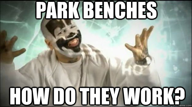 PARK BENCHES How do they work?  Fucking Magnets