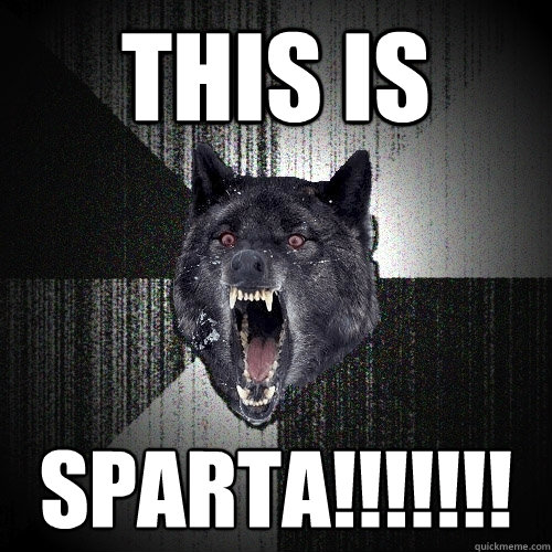 THIS IS SPARTA!!!!!!!  Insanity Wolf
