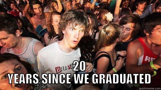  20 YEARS SINCE WE GRADUATED Sudden Clarity Clarence