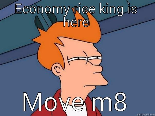 ECONOMY RICE KING IS HERE MOVE M8 Futurama Fry