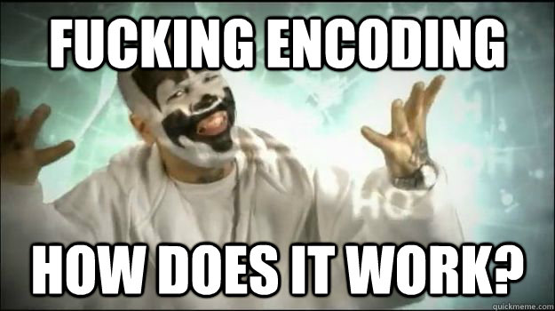 FUCKING ENCODING how does it work?   