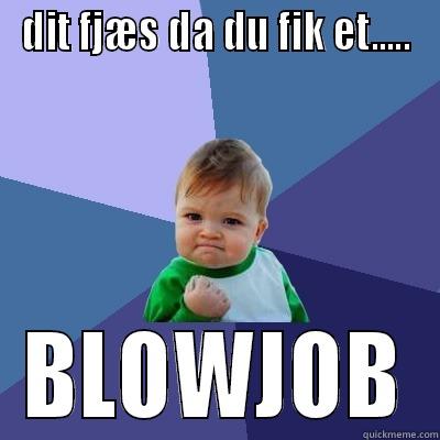 DIT FJÆS DA DU FIK ET..... BLOWJOB Success Kid