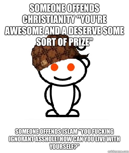 Someone offends Christianity 