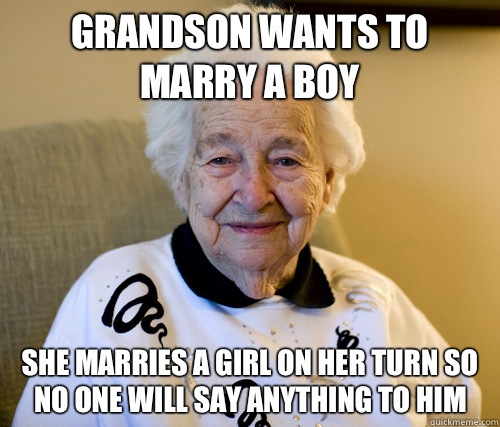 Grandson wants to marry a boy She marries a girl on her turn so no one will say anything to him - Grandson wants to marry a boy She marries a girl on her turn so no one will say anything to him  Misc