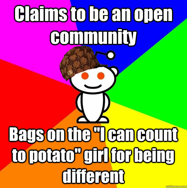 Claims to be an open community Bags on the 