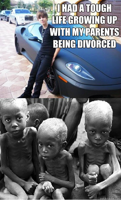 I had a tough life growing up with my parents being divorced - I had a tough life growing up with my parents being divorced  tough life beiber