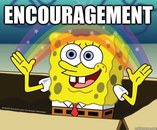 Encouragement   Spongebob rainbow