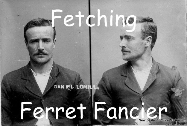 Fetching Ferret Fancier  Ridiculously Photogenic 19th Century Criminal