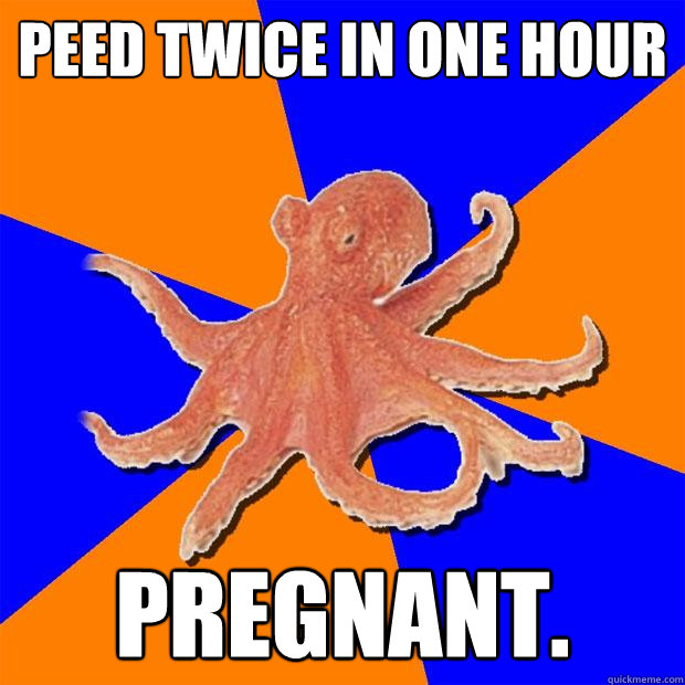 Peed twice in one hour pregnant.  Online Diagnosis Octopus
