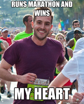 runs marathon and wins my heart - runs marathon and wins my heart  Ridiculously photogenic guy