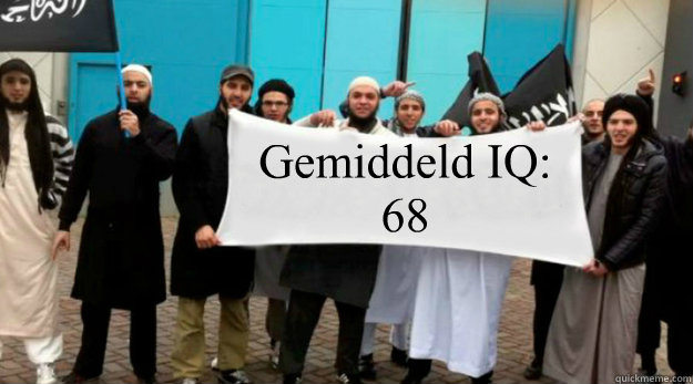 Gemiddeld IQ: 68  