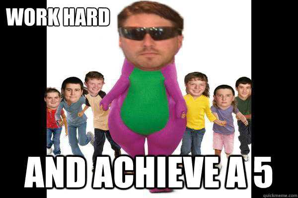 Work HArd  And Achieve a 5  AP Gov MEME