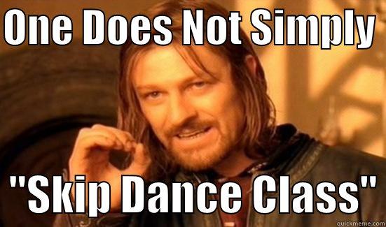 ONE DOES NOT SIMPLY    