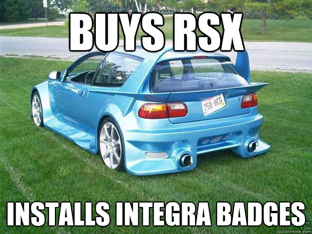 buys rsx installs integra badges  