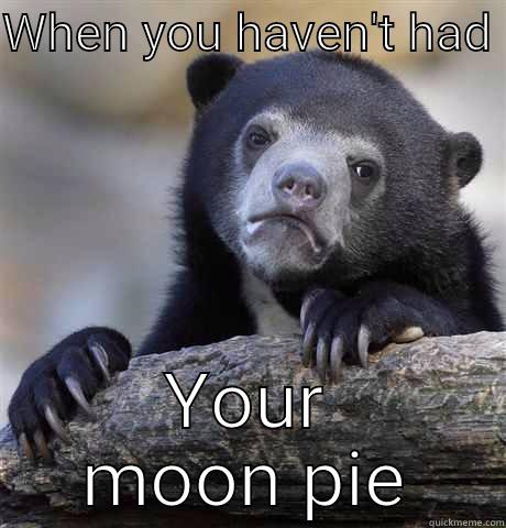 WHEN YOU HAVEN'T HAD  YOUR MOON PIE Confession Bear