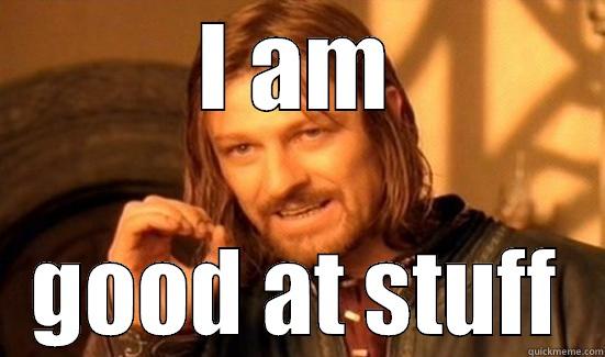 I AM GOOD AT STUFF Boromir