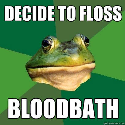 decide to floss bloodbath - decide to floss bloodbath  Foul Bachelor Frog
