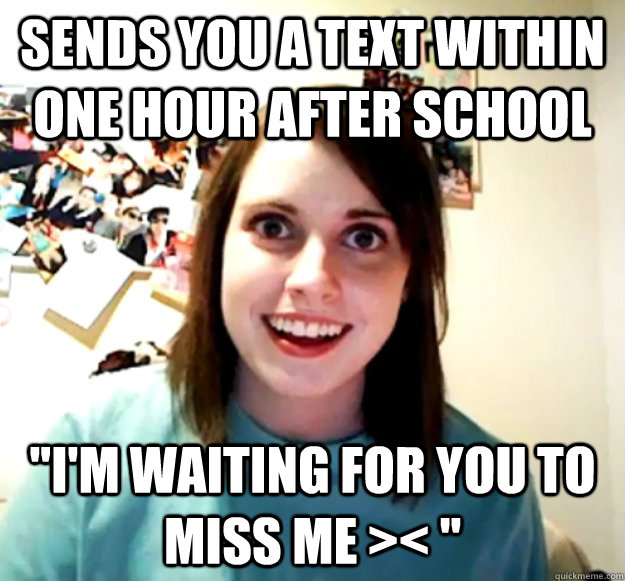 Sends you a text within one hour after school 