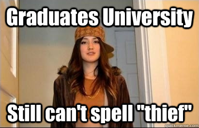 Graduates University Still can't spell 