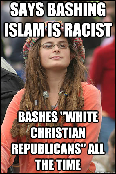 says bashing islam is racist bashes 