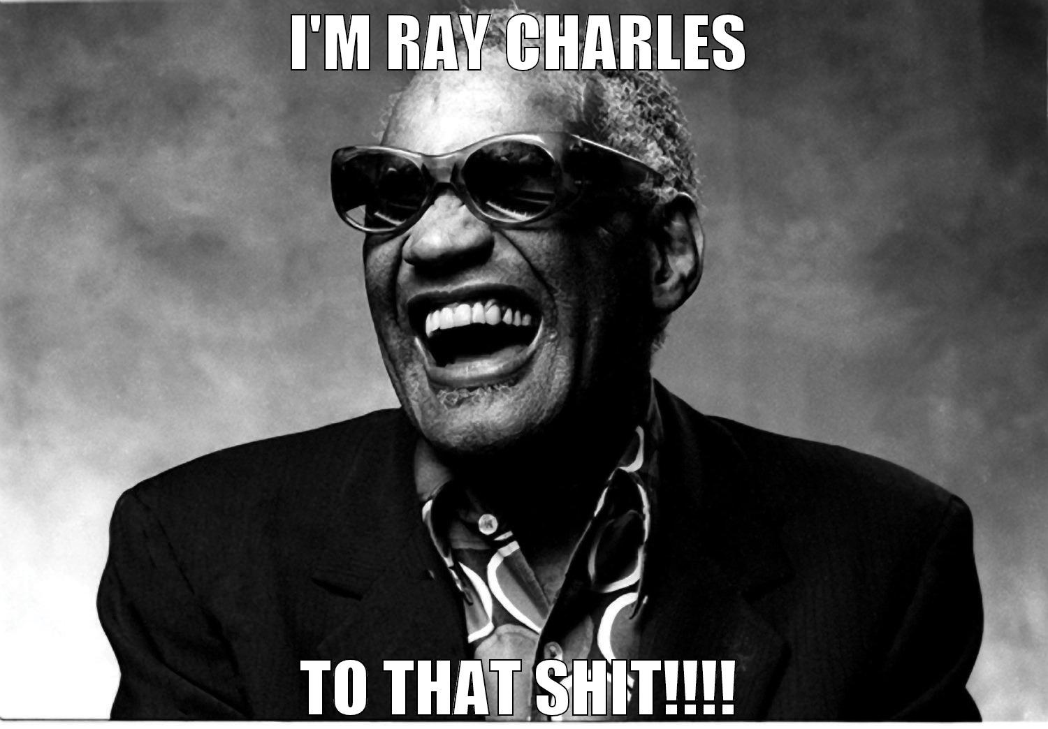 I'M RAY CHARLES TO THAT SHIT!!!! Misc