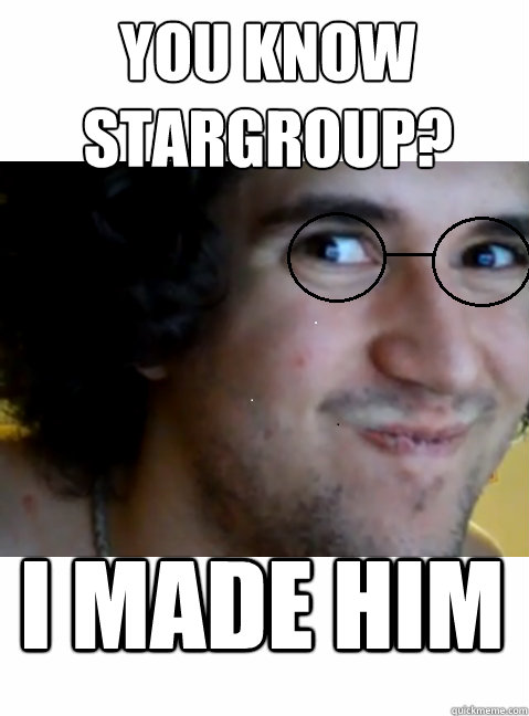you know stargroup? i made him  HIPSTER STEPMANIA