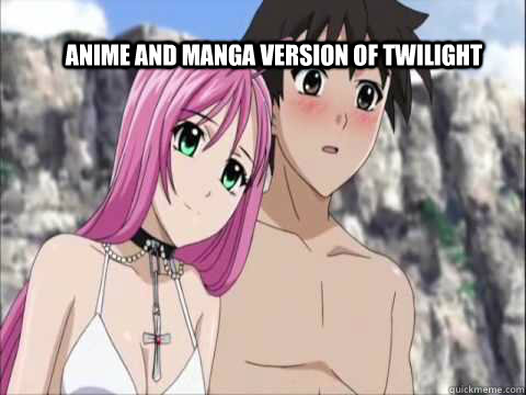 Anime and manga version of twilight  Rosario  Vampire