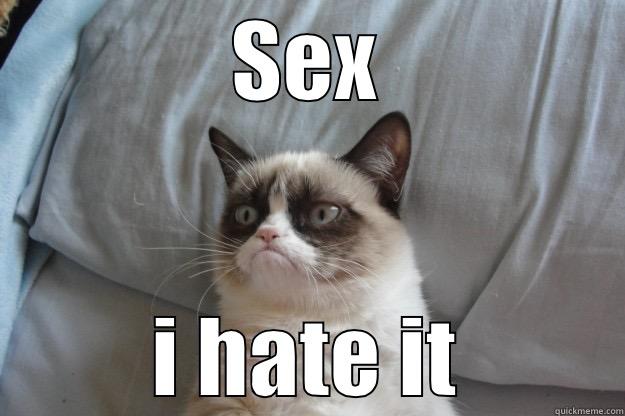 lol xd  - SEX I HATE IT Grumpy Cat
