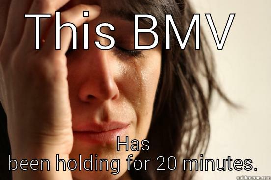 THIS BMV HAS BEEN HOLDING FOR 20 MINUTES. First World Problems